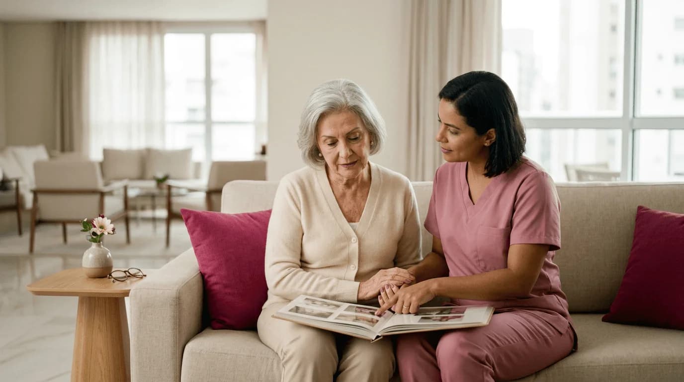 Cuidados com idosos com Alzheimer em casa: guia prático para a família